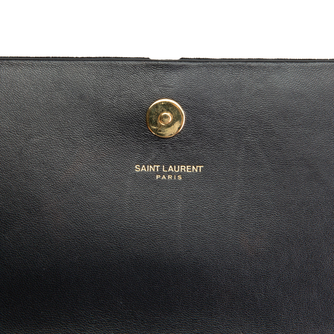 SAINT LAURENT Monogram Classic Clutch - Velvet