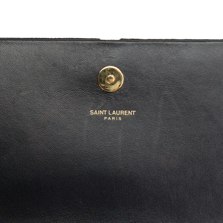 SAINT LAURENT Monogram Classic Clutch - Velvet