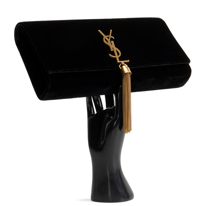 SAINT LAURENT Monogram Classic Clutch - Velvet