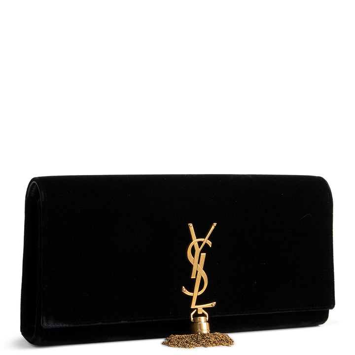 SAINT LAURENT Monogram Classic Clutch - Velvet
