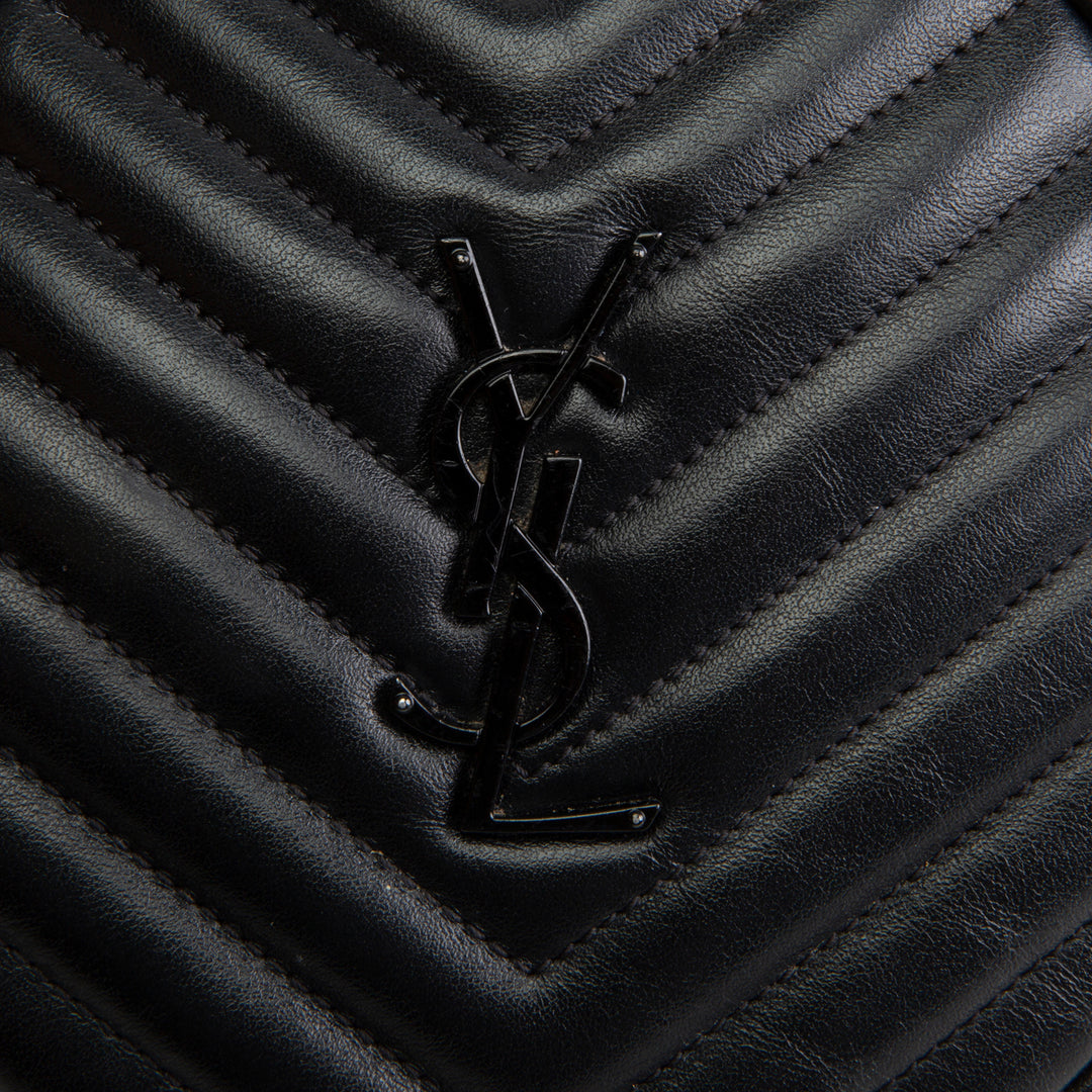 SAINT LAURENT Jade Round Chevron Matelasse Bag