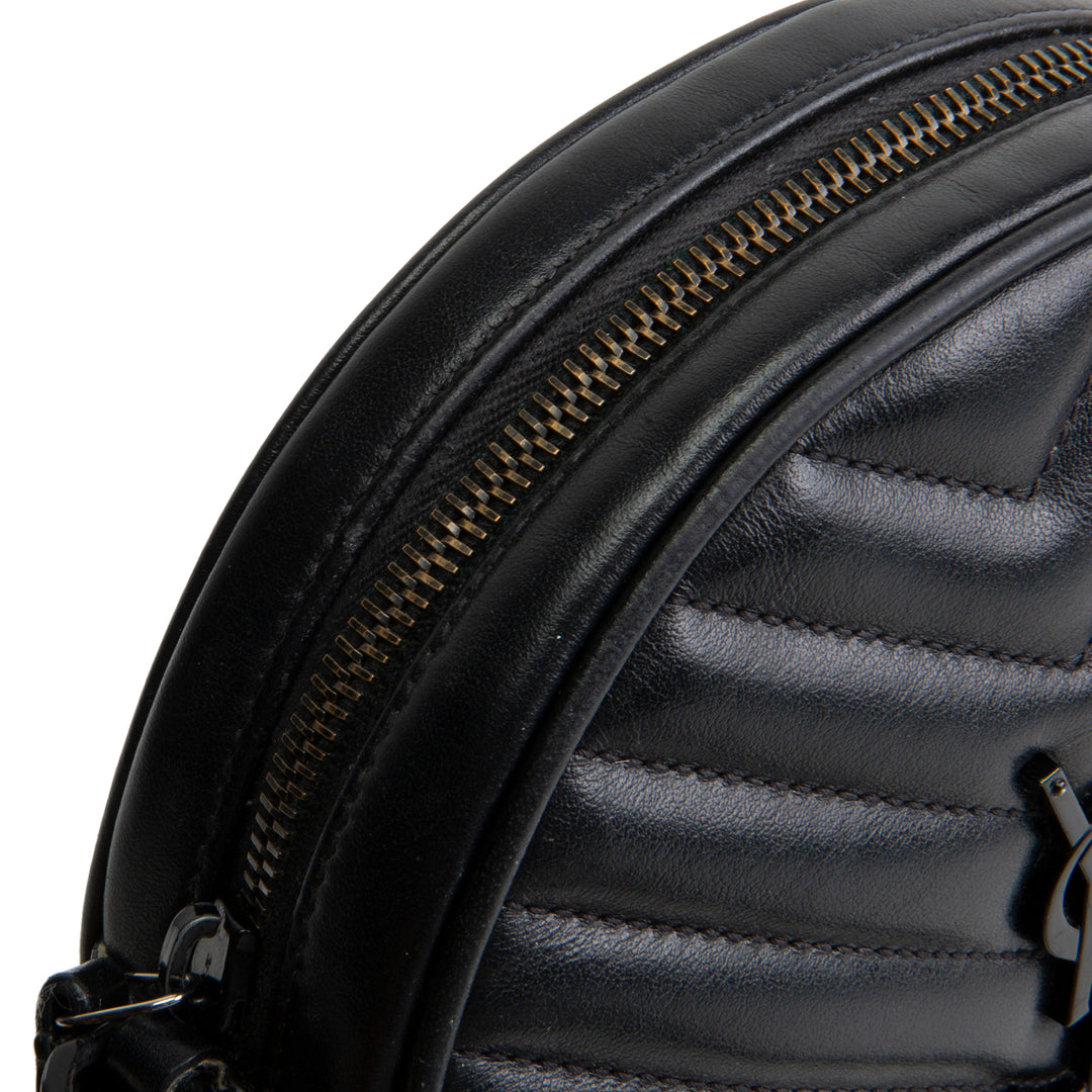 SAINT LAURENT Jade Round Chevron Matelasse Bag