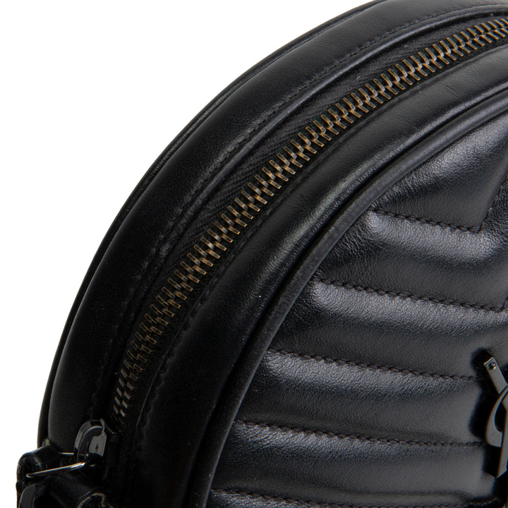 SAINT LAURENT Jade Round Chevron Matelasse Bag