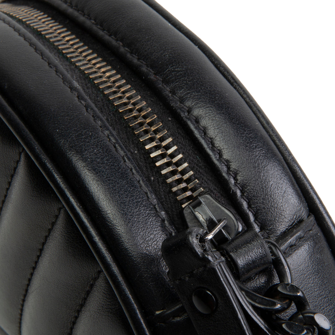 SAINT LAURENT Jade Round Chevron Matelasse Bag
