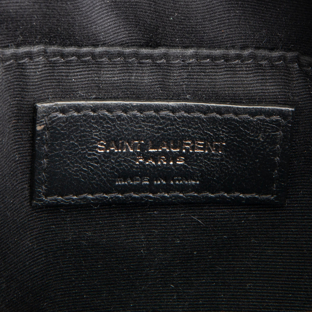 SAINT LAURENT Jade Round Chevron Matelasse Bag