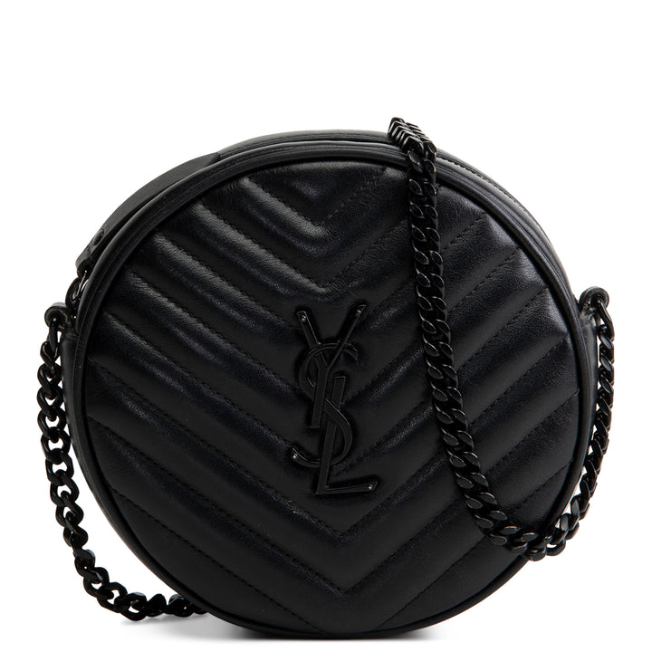 SAINT LAURENT Jade Round Chevron Matelasse Bag
