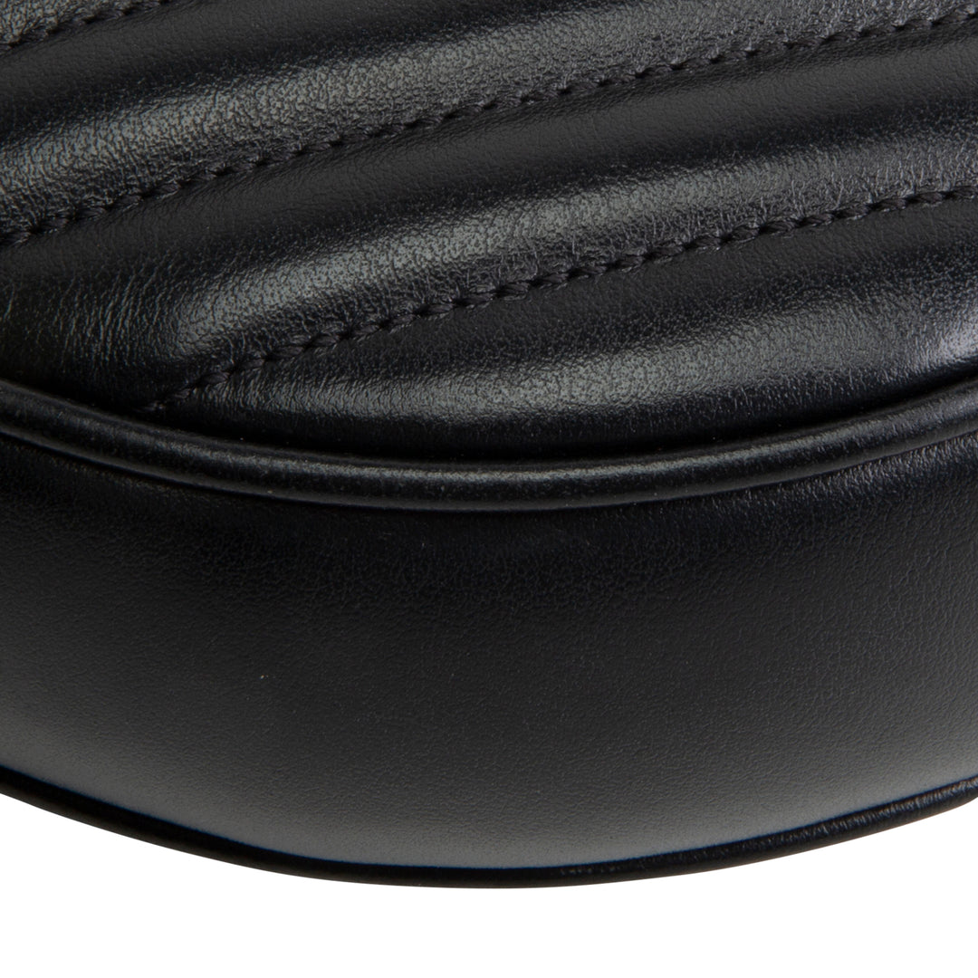 SAINT LAURENT Jade Round Chevron Matelasse Bag