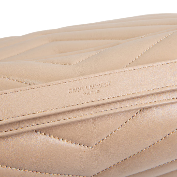SAINT LAURENT Medium Loulou Shoulder Bag - Dark Beige