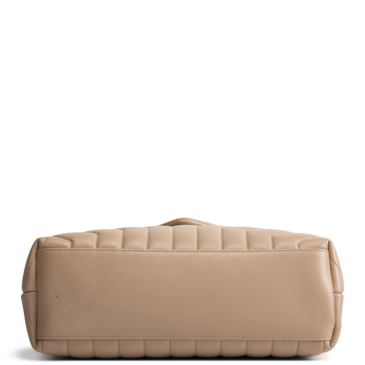 SAINT LAURENT Medium Loulou Shoulder Bag - Dark Beige