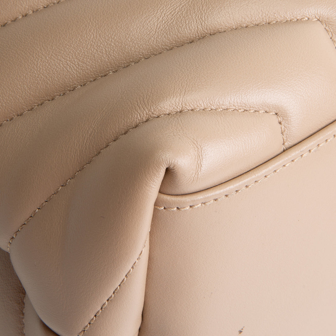 SAINT LAURENT Medium Loulou Shoulder Bag - Dark Beige