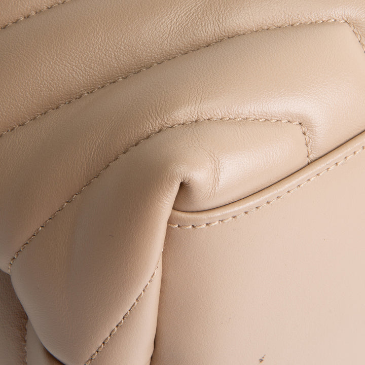 SAINT LAURENT Medium Loulou Shoulder Bag - Dark Beige