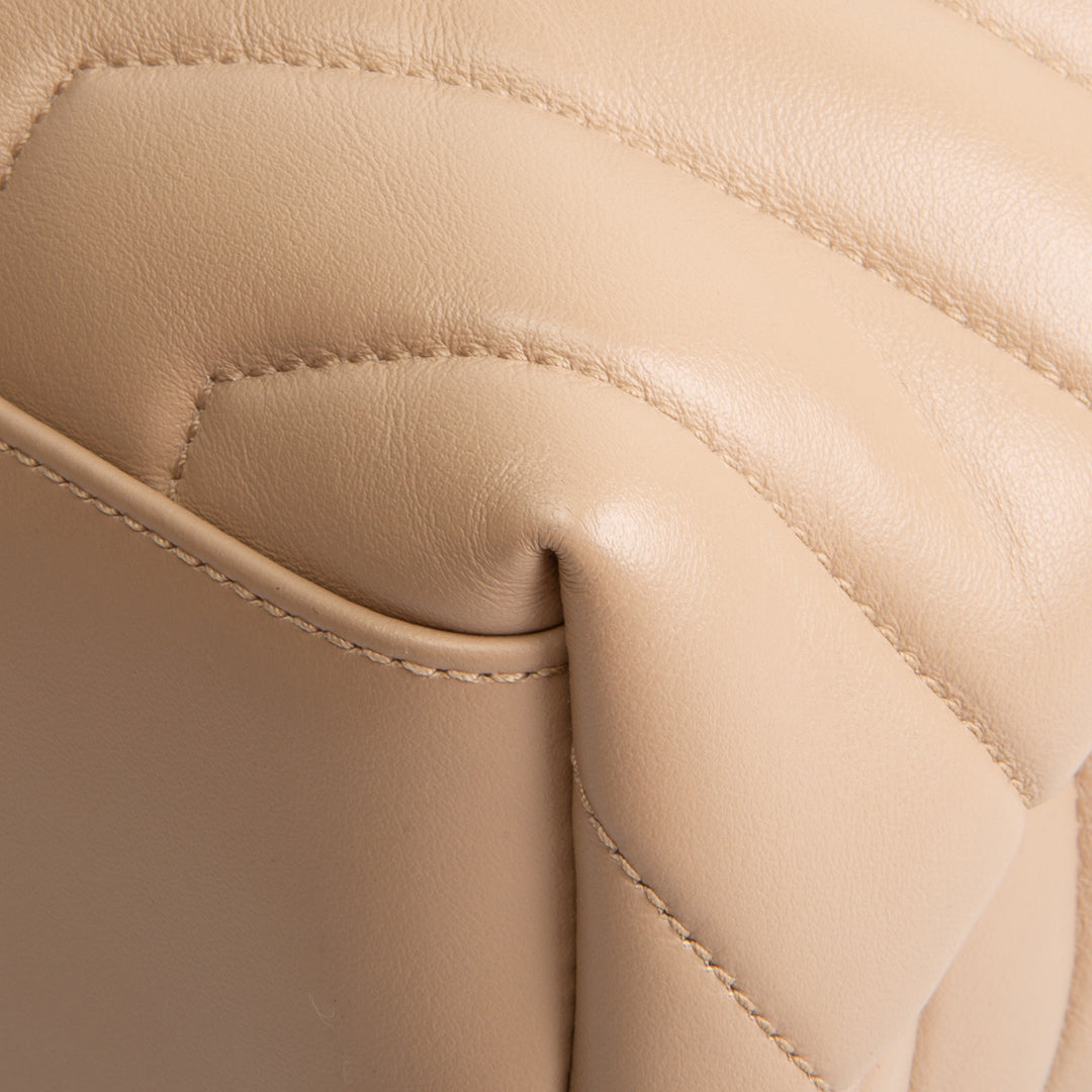 SAINT LAURENT Medium Loulou Shoulder Bag - Dark Beige