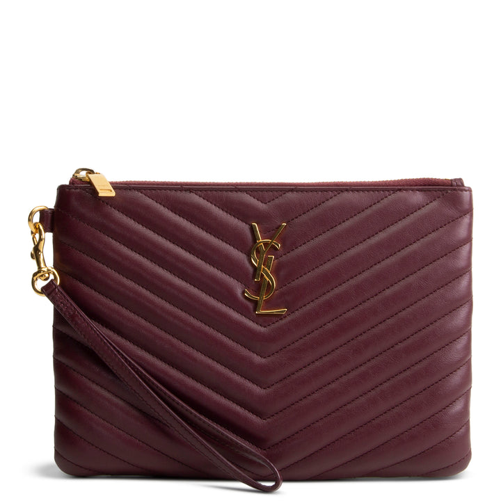 SAINT LAURENT Monogram Matelasse Cassandre A5 Pouch