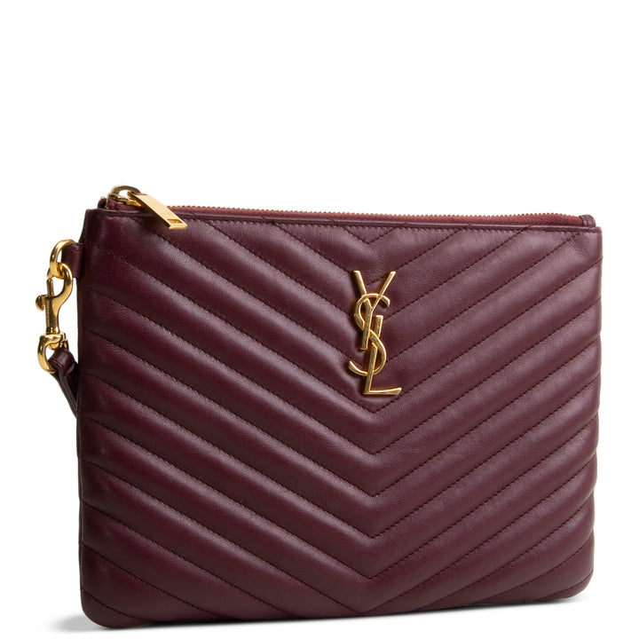 SAINT LAURENT Monogram Matelasse Cassandre A5 Pouch