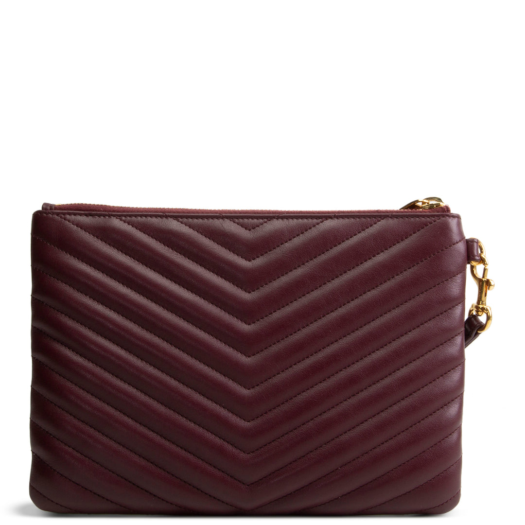 SAINT LAURENT Monogram Matelasse Cassandre A5 Pouch