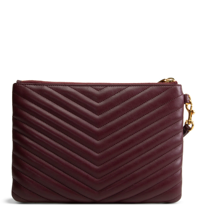 SAINT LAURENT Monogram Matelasse Cassandre A5 Pouch