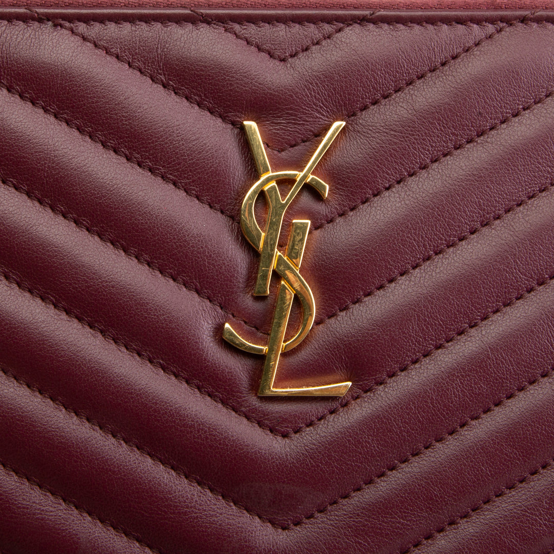 SAINT LAURENT Monogram Matelasse Cassandre A5 Pouch