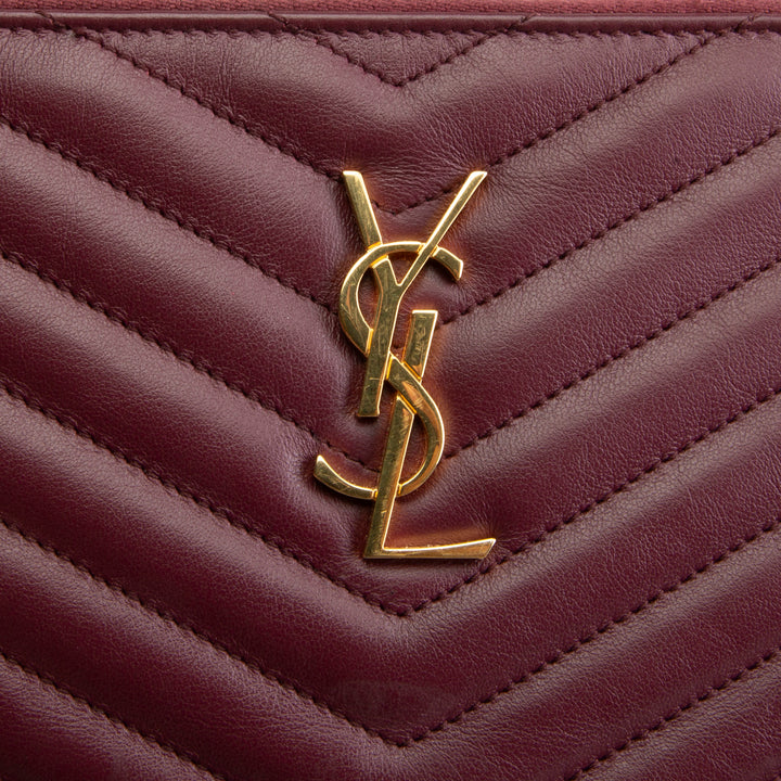 SAINT LAURENT Monogram Matelasse Cassandre A5 Pouch