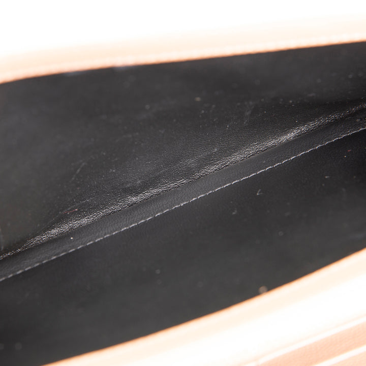 SAINT LAURENT Cassandre Envelope Wallet On Chain - Nude Peach