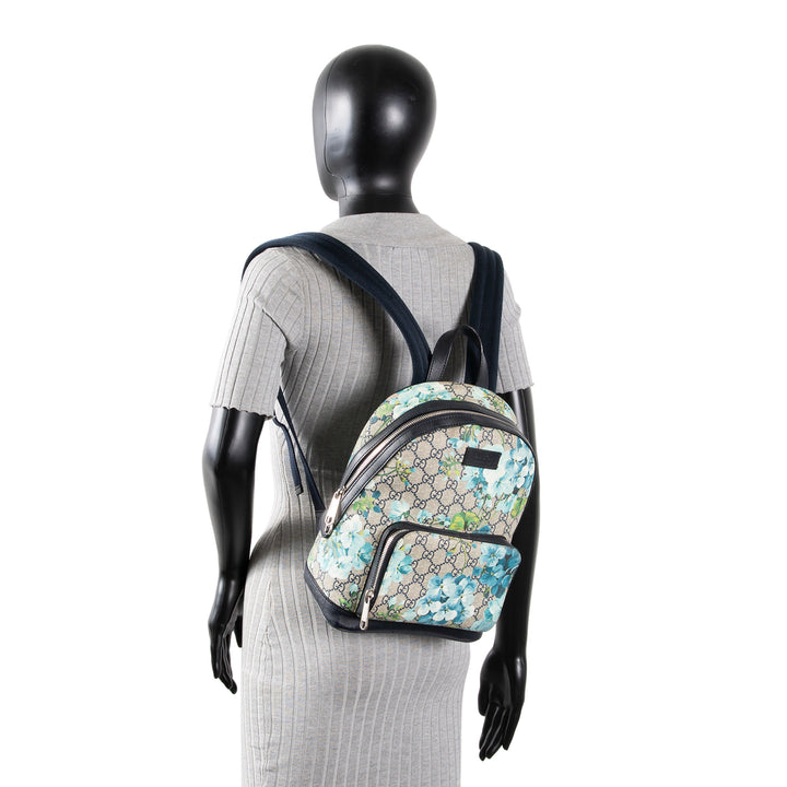 GUCCI GG Supreme Bloom Eden Backpack - Navy Blue