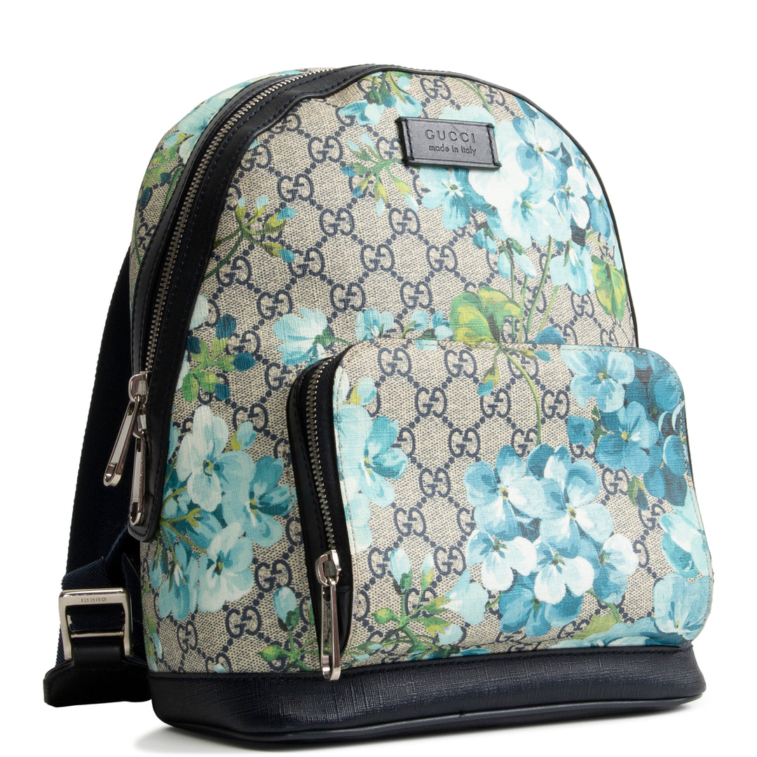 GUCCI GG Supreme Bloom Eden Backpack - Navy Blue