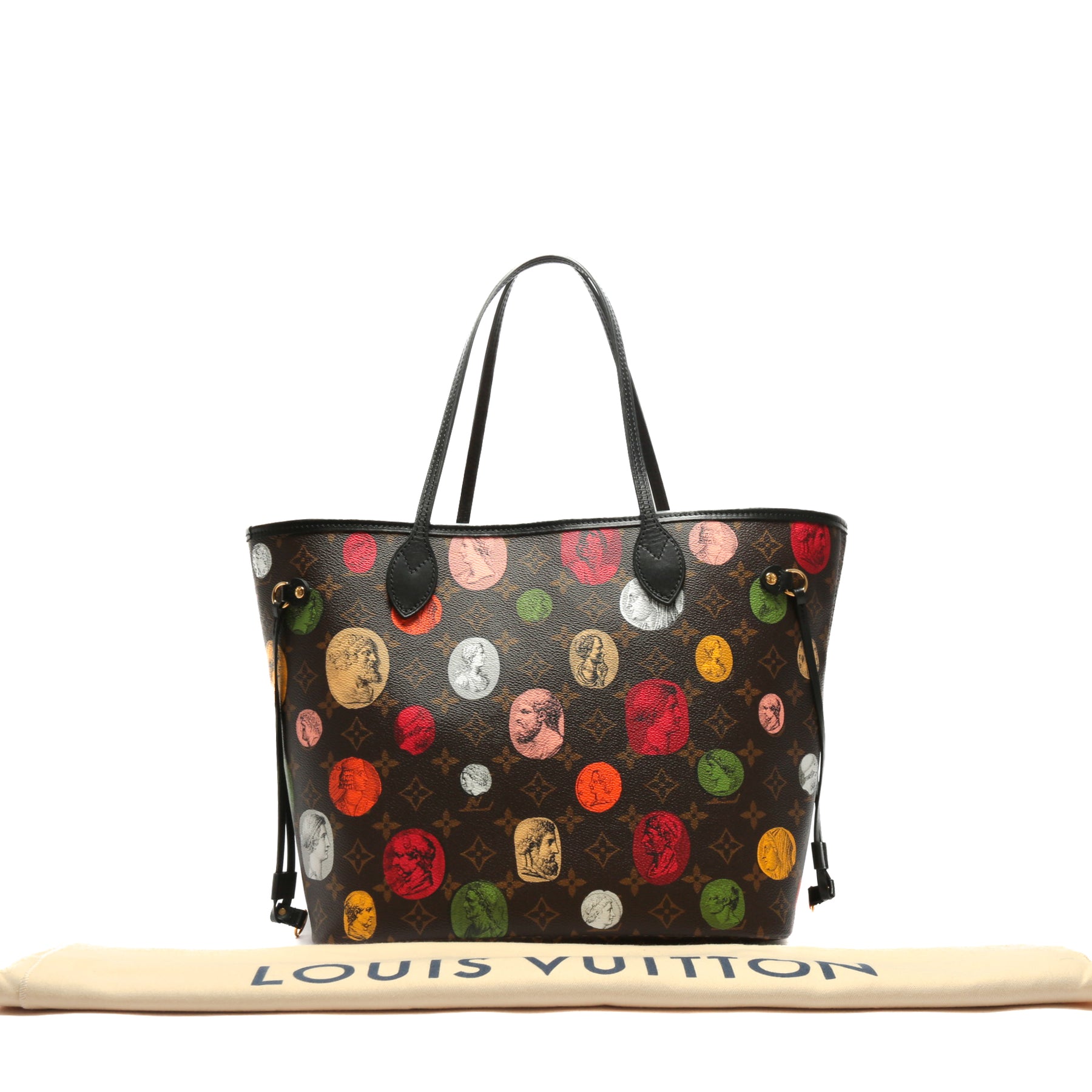 Louis Vuitton Fornasetti Giant Monogram Pouch Pochette Brown from Neverfull  Bag