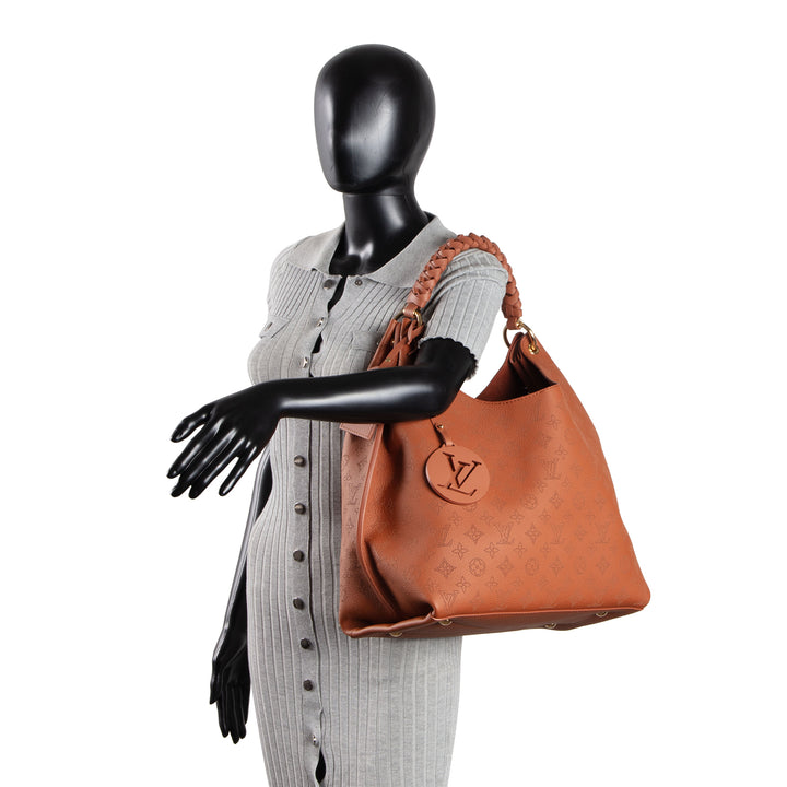 LOUIS VUITTON Mahina Carmel Hobo - Cognac