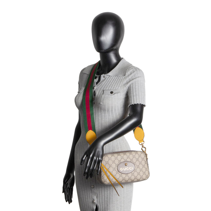GUCCI GG Supreme Web Neo Vintage Shoulder Bag