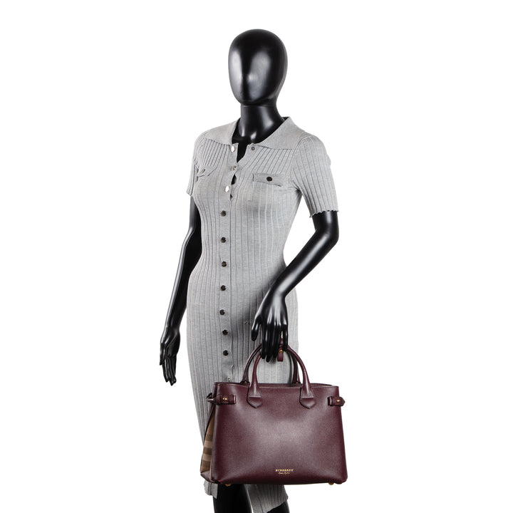 BURBERRY House Check Banner Tote - Medium