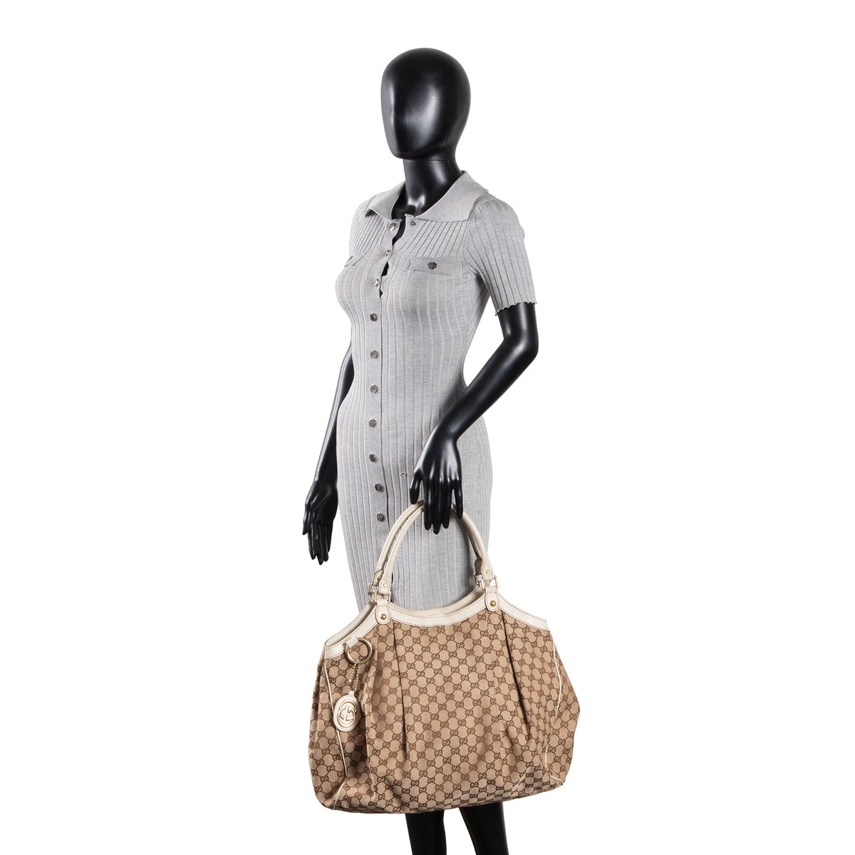 GUCCI GG Canvas Large Sukey - OUTLET FINAL SALE