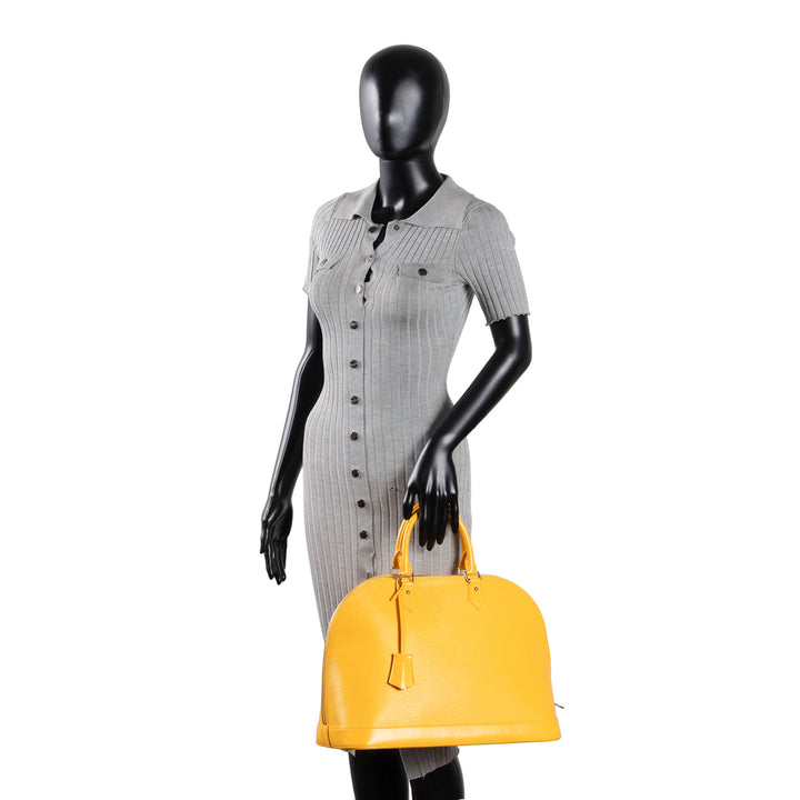 LOUIS VUITTON Epi Alma GM - Yellow