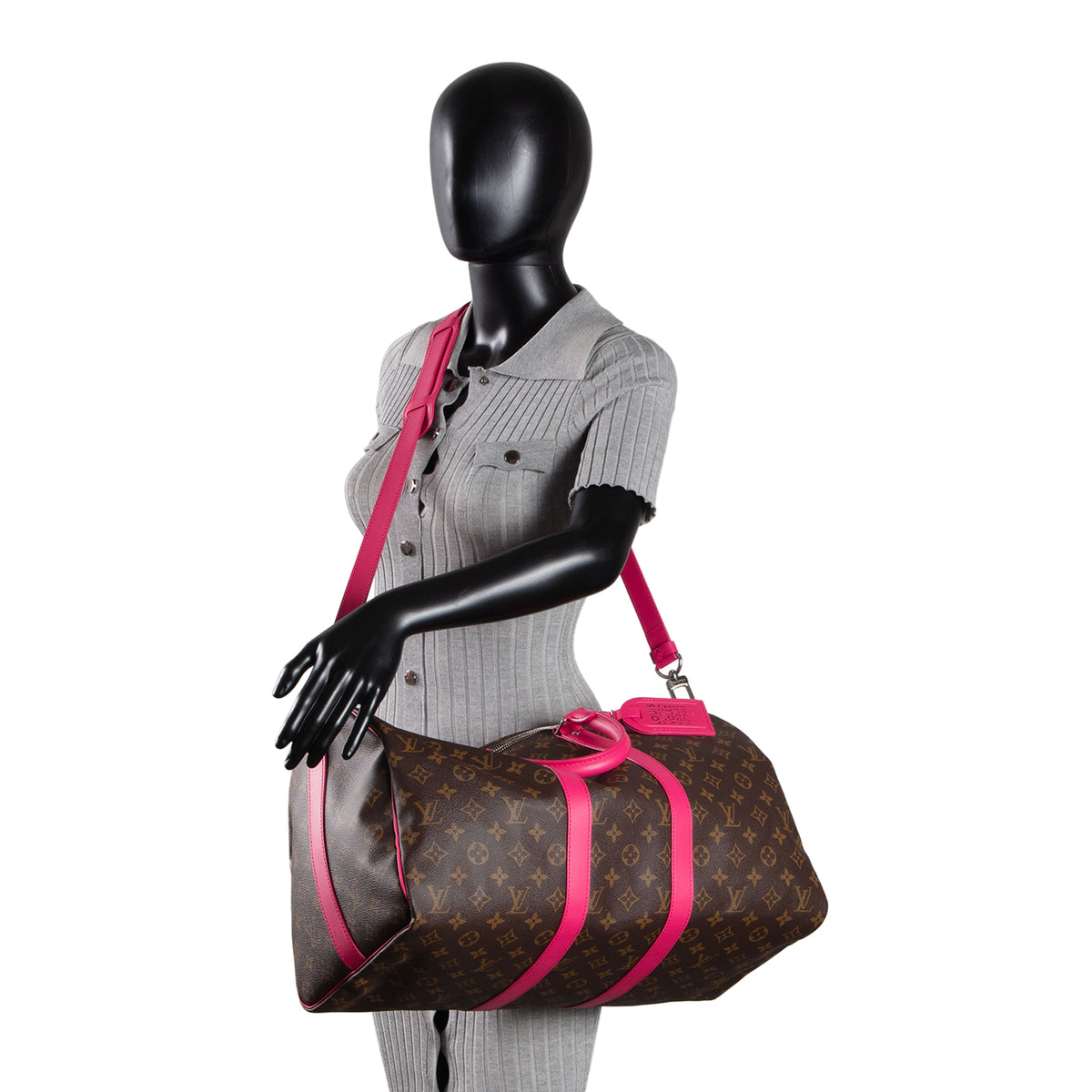 LOUIS VUITTON Monogram Keepall Bandouliere 45 - Pondichery Pink/Fuschia