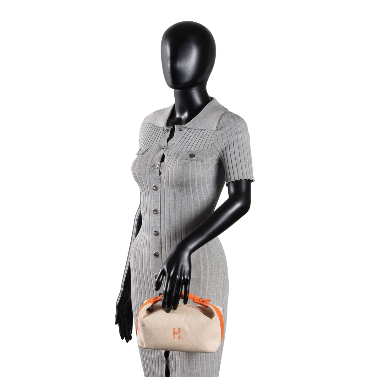 HERMES Canvas Bride-a-Brac Pouch