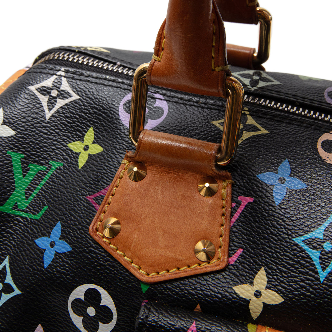 LOUIS VUITTON Monogram Multicolore Speedy 30 - Black
