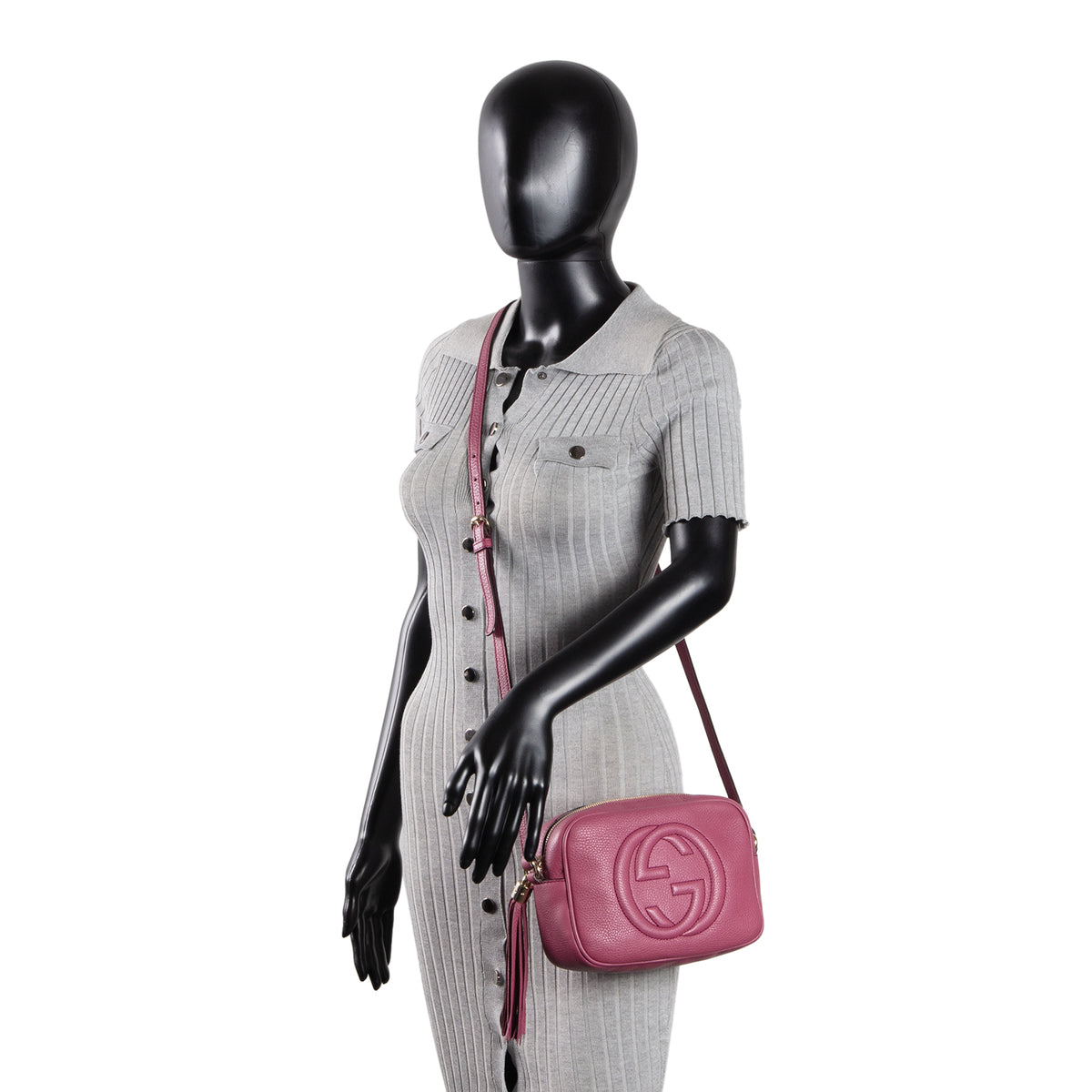 GUCCI Soho Disco Crossbody - Bright Bougainvillea