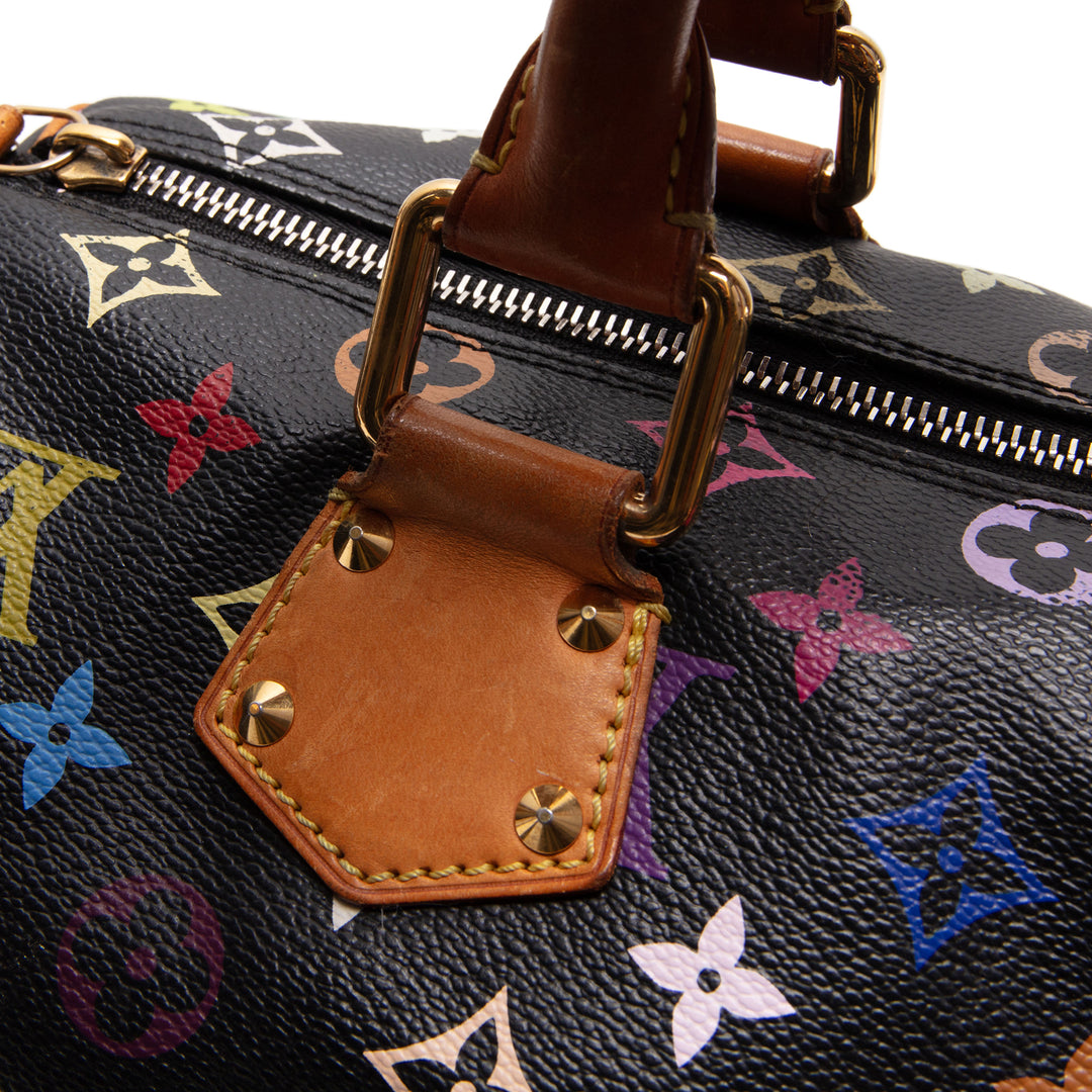 LOUIS VUITTON Monogram Multicolore Speedy 30 - Black