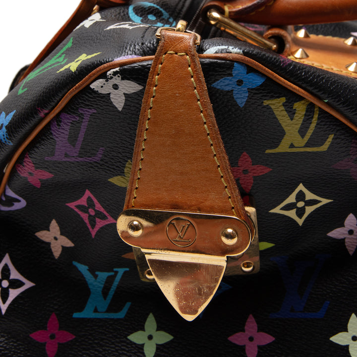 LOUIS VUITTON Monogram Multicolore Speedy 30 - Black
