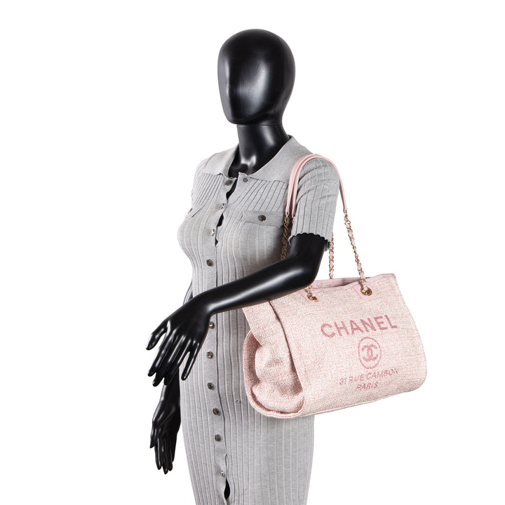 CHANEL Small Deauville Shopping Tote - Pink