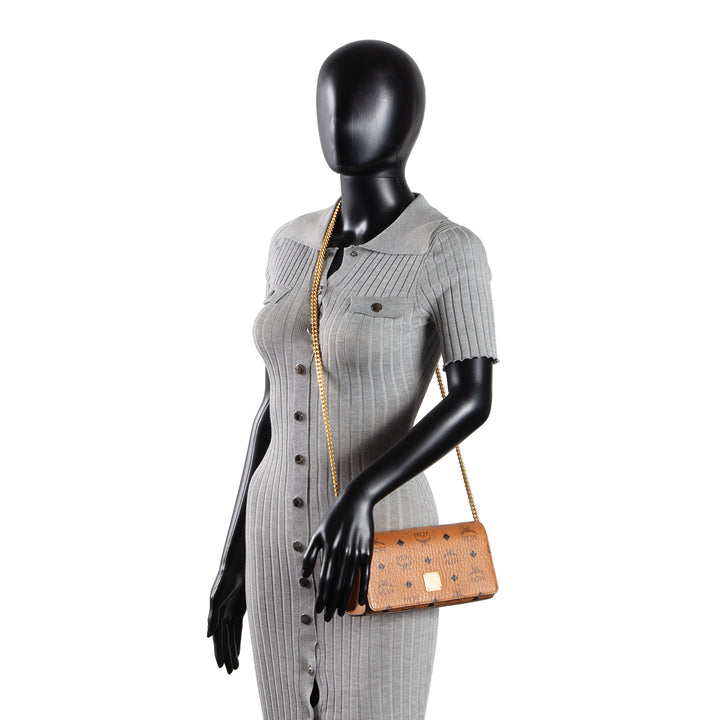 MCM Aren Shoulder Bag in Visetos