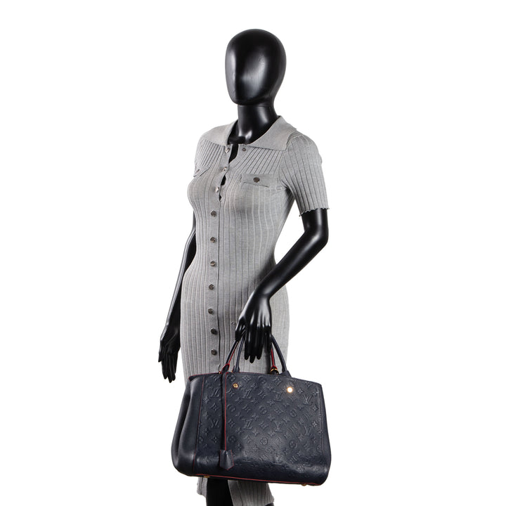 LOUIS VUITTON Montaigne MM Empreinte - Blue