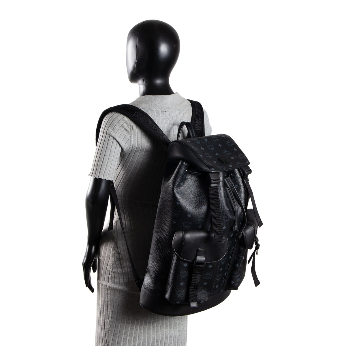 MCM Visetos Backpack - Black