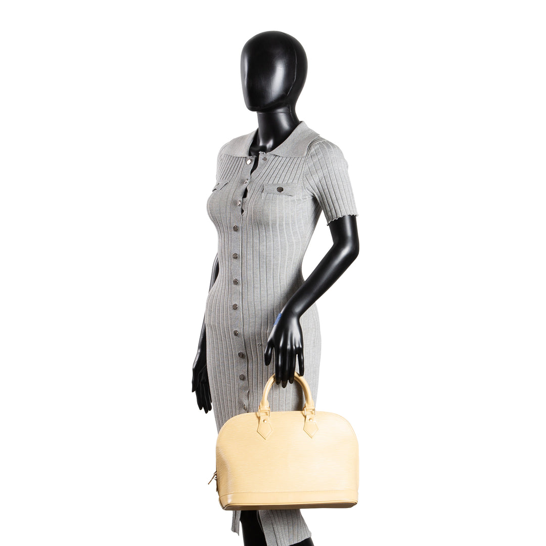 LOUIS VUITTON Vintage Epi Alma PM - Yellow