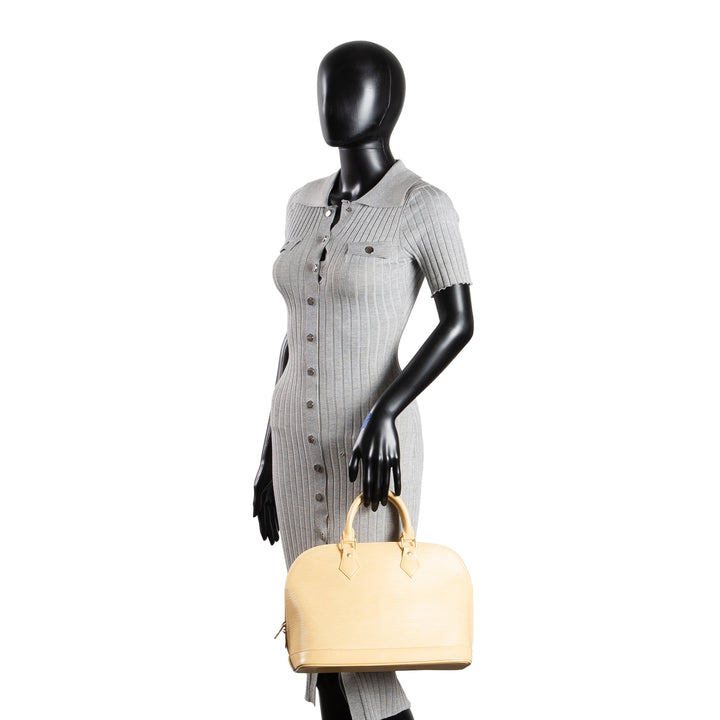 LOUIS VUITTON Vintage Epi Alma PM - Yellow