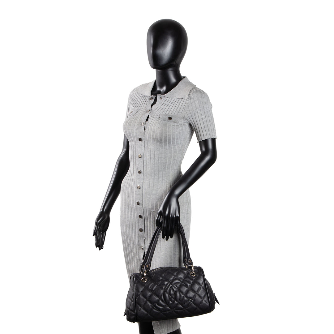 CHANEL Timeless Bowler - Quilted Caviar