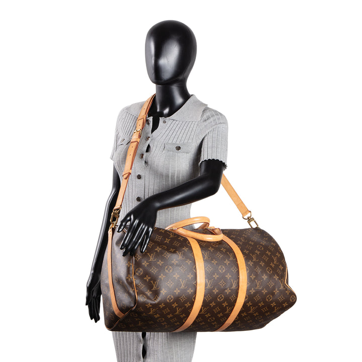LOUIS VUITTON Monogram Keepall Bandouliere 50