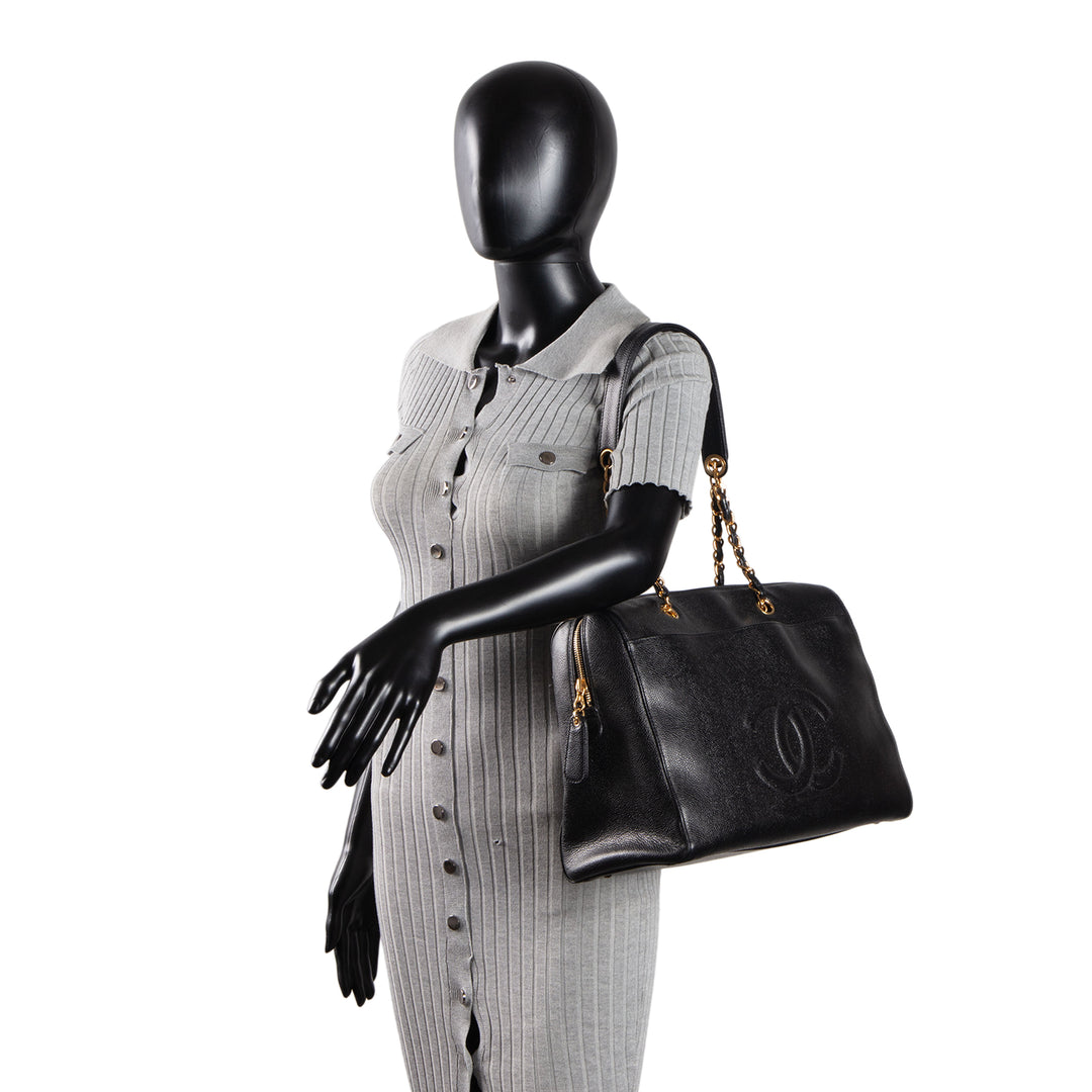 CHANEL Vintage Timeless Zip Tote Bag
