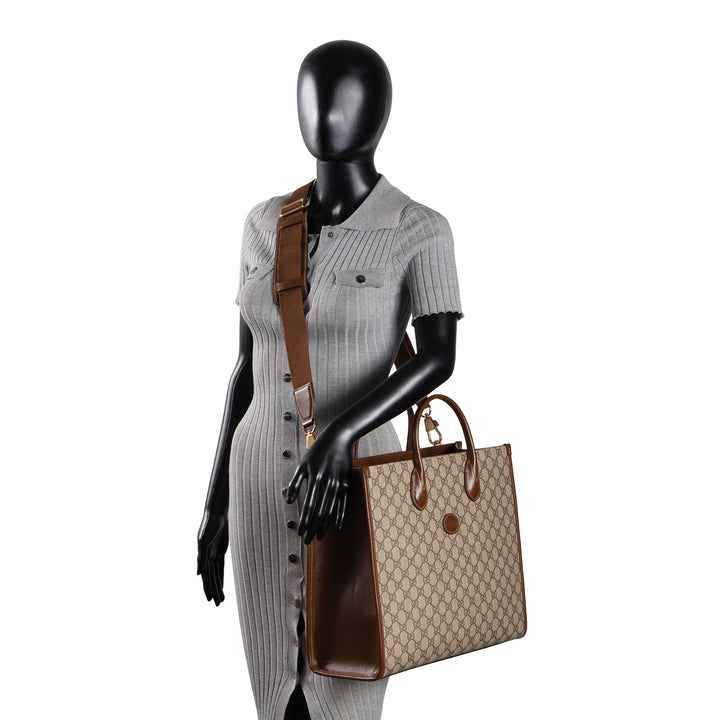 GUCCI GG Supreme Interlocking Tote
