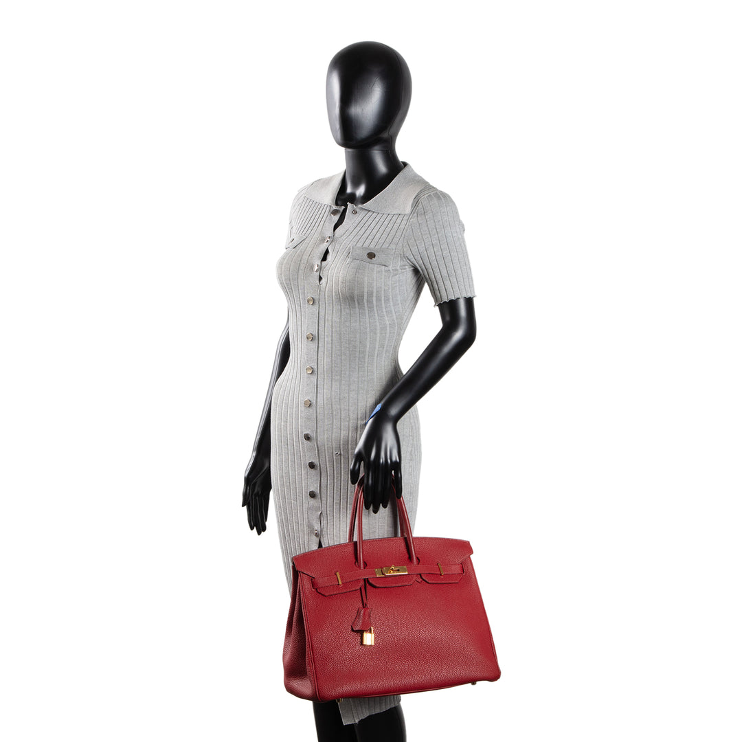 HERMES Birkin 35 Togo - Rouge Grenat