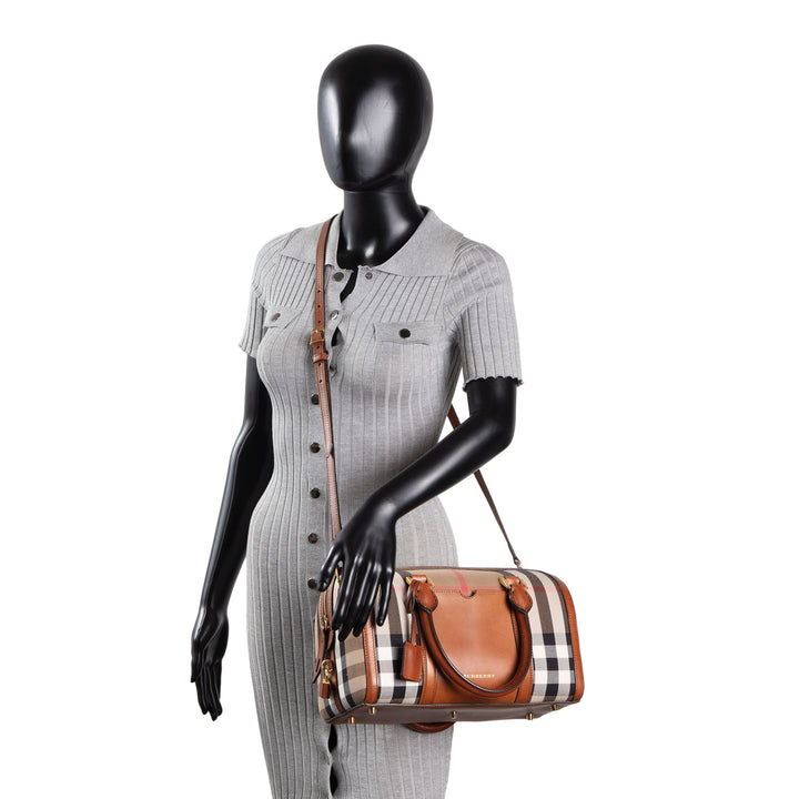 BURBERRY House Check Bowling Bag