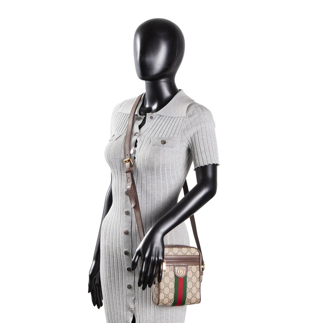 GUCCI Mini Ophidia GG Supreme Messenger